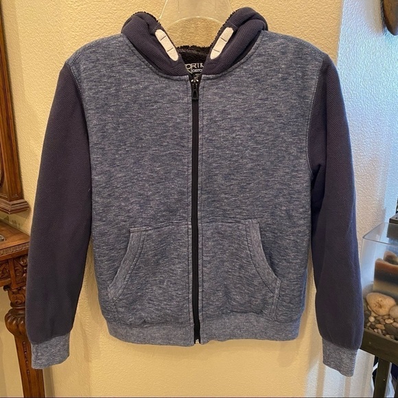 Other - DISTORTION Boys Blue Hoodie Jacket Size Medium